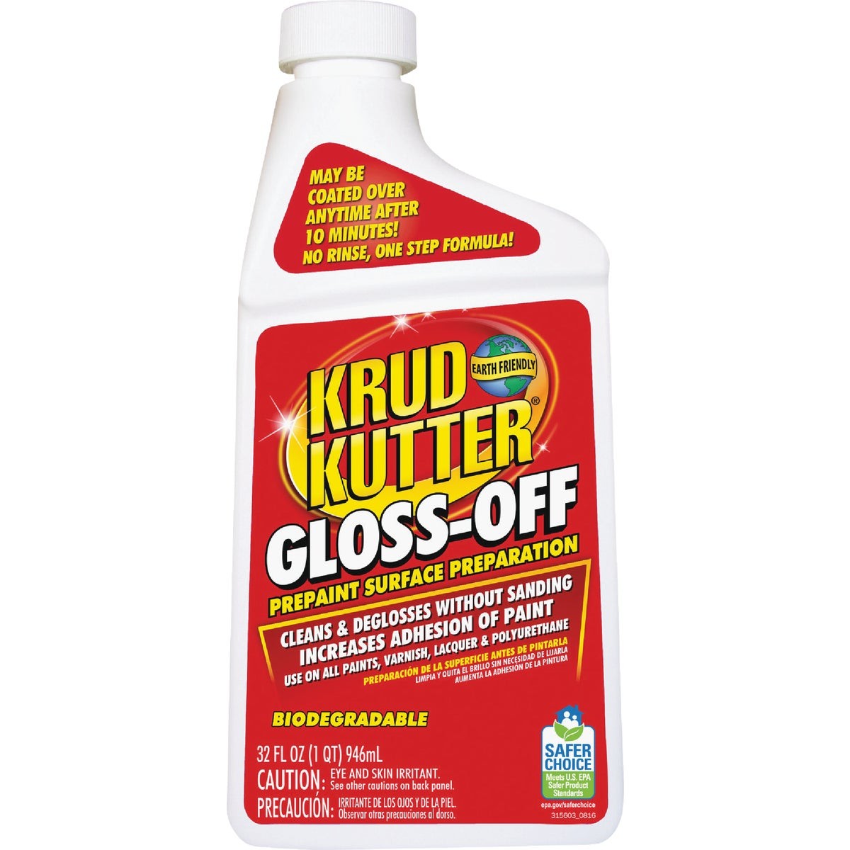 Krud Kutter Gloss-Off 1 Qt. Water-Based Gloss Remover GO326 Krud Kutter