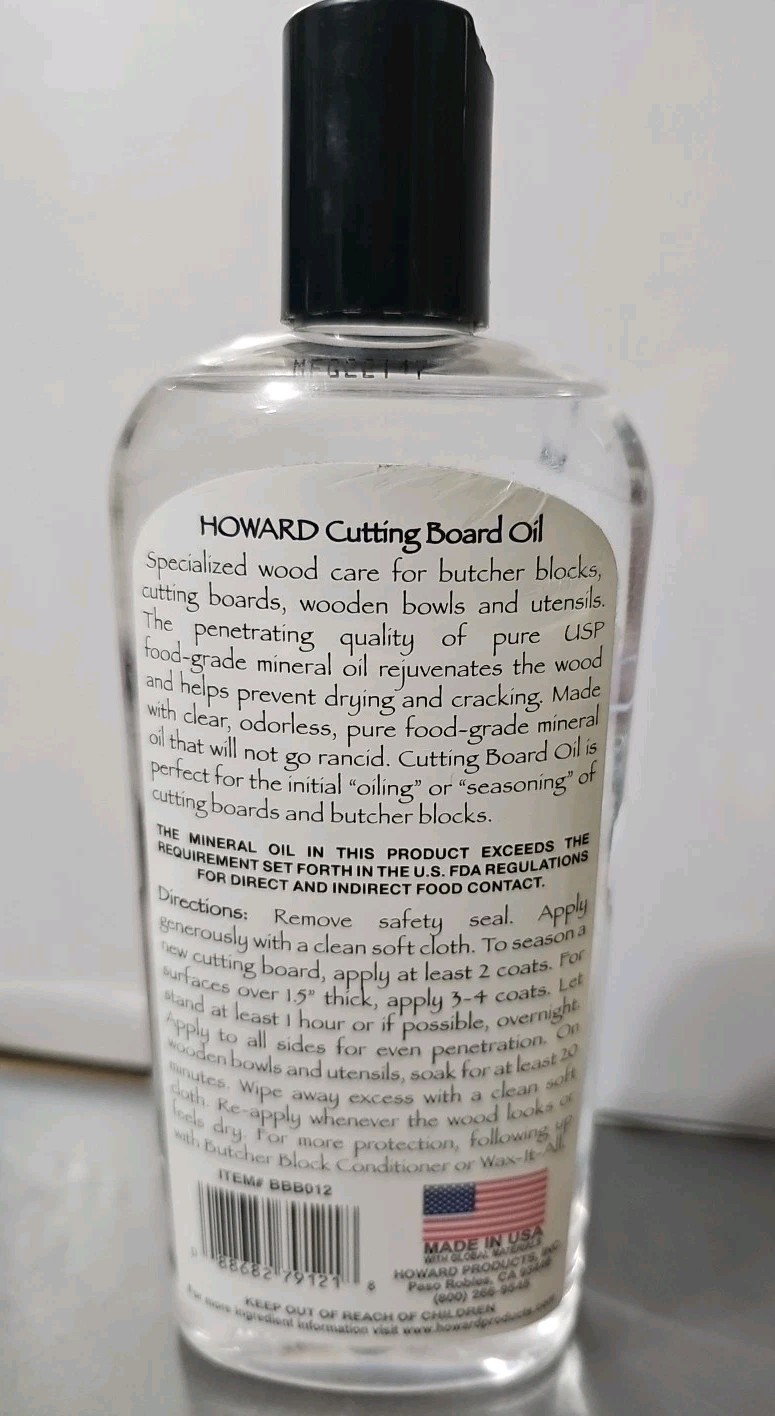 Howard Cutting Board And Butcher Block Conditioner