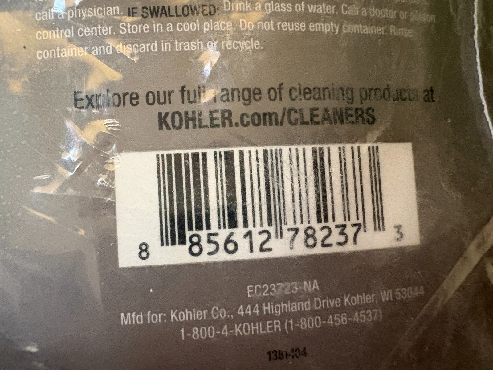 Kohler K-EC23723-NA Kitchen and Bathroom Cleaner, Cleans faucets J2
