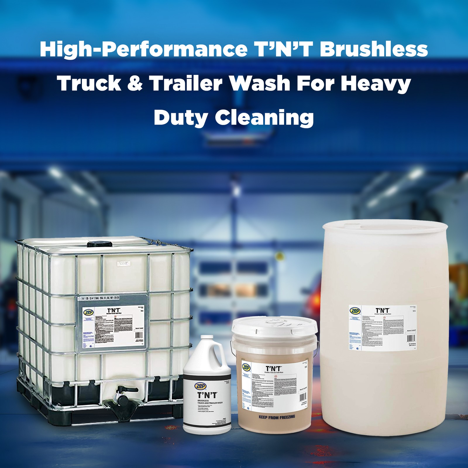Zep TNT-Truck and Trailer Wash – 275 Gallon (1 Tote) 37689