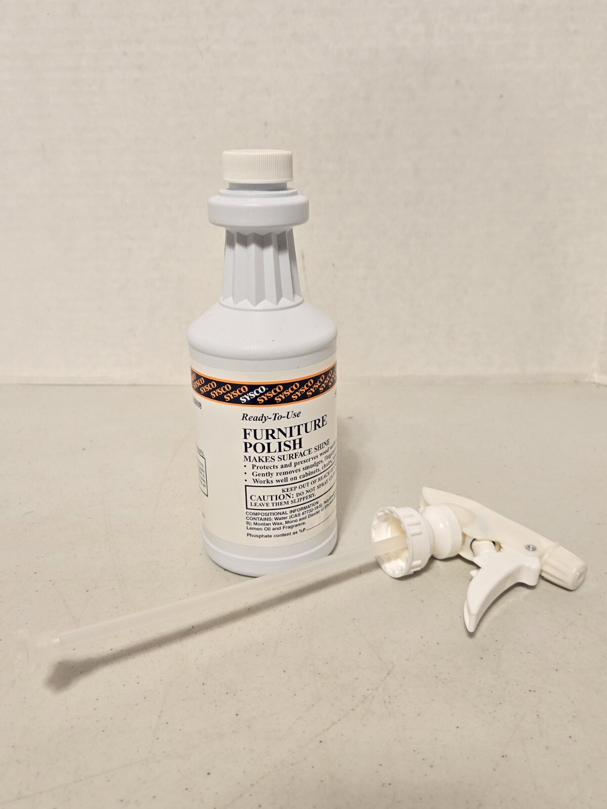 SYSCO Ready-to-Use Furniture Polish Non-Aerosol Spray, 16oz, SUPC# 3618808