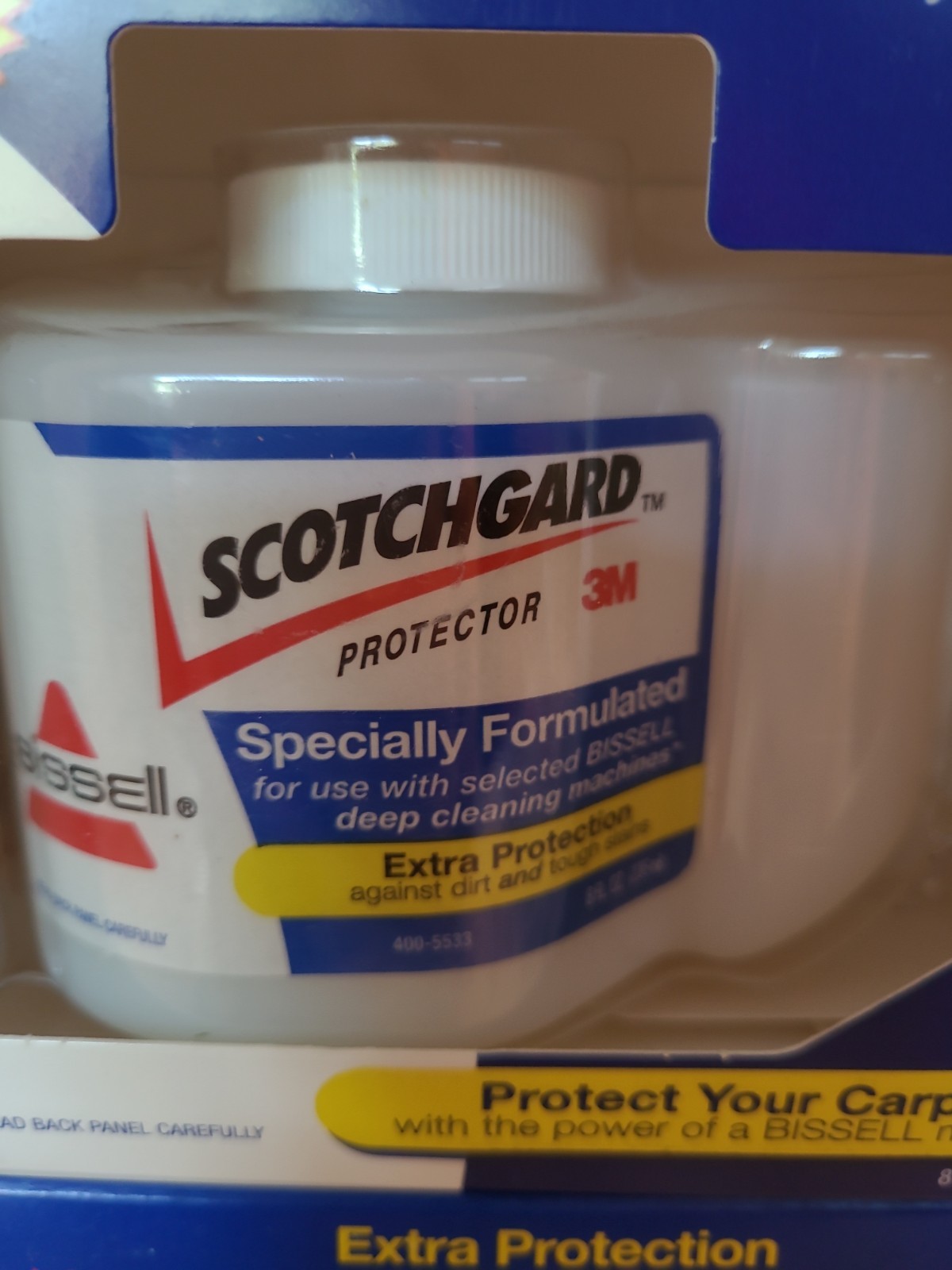 2 PKS. BISSELL SCOTCHGARD 3M EXTRA PROTECTION / CARPET, RUG, UPHOLSTERY ETC. 8OZ