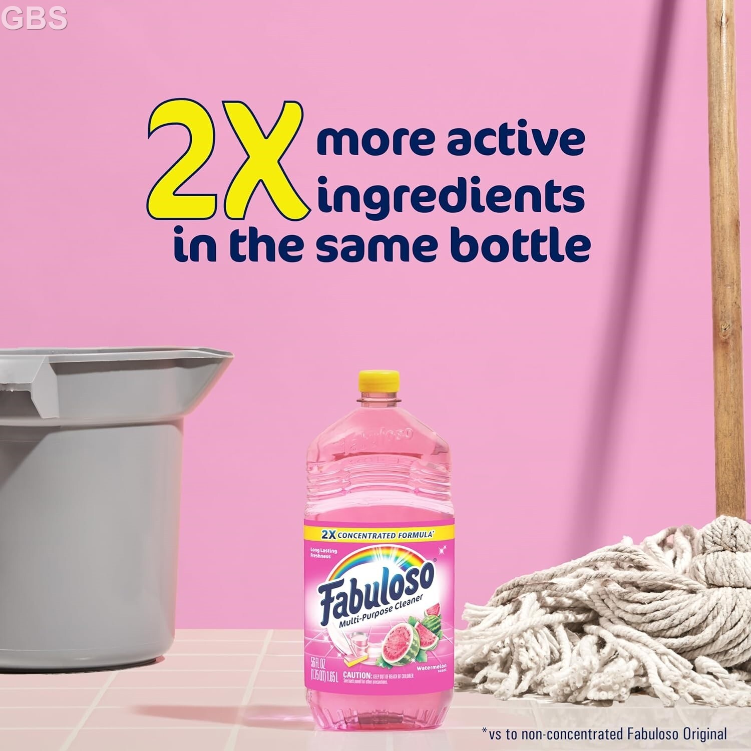 Fabuloso Multi-Purpose Cleaner 2X Concentrated Formula 56 Oz Watermelon