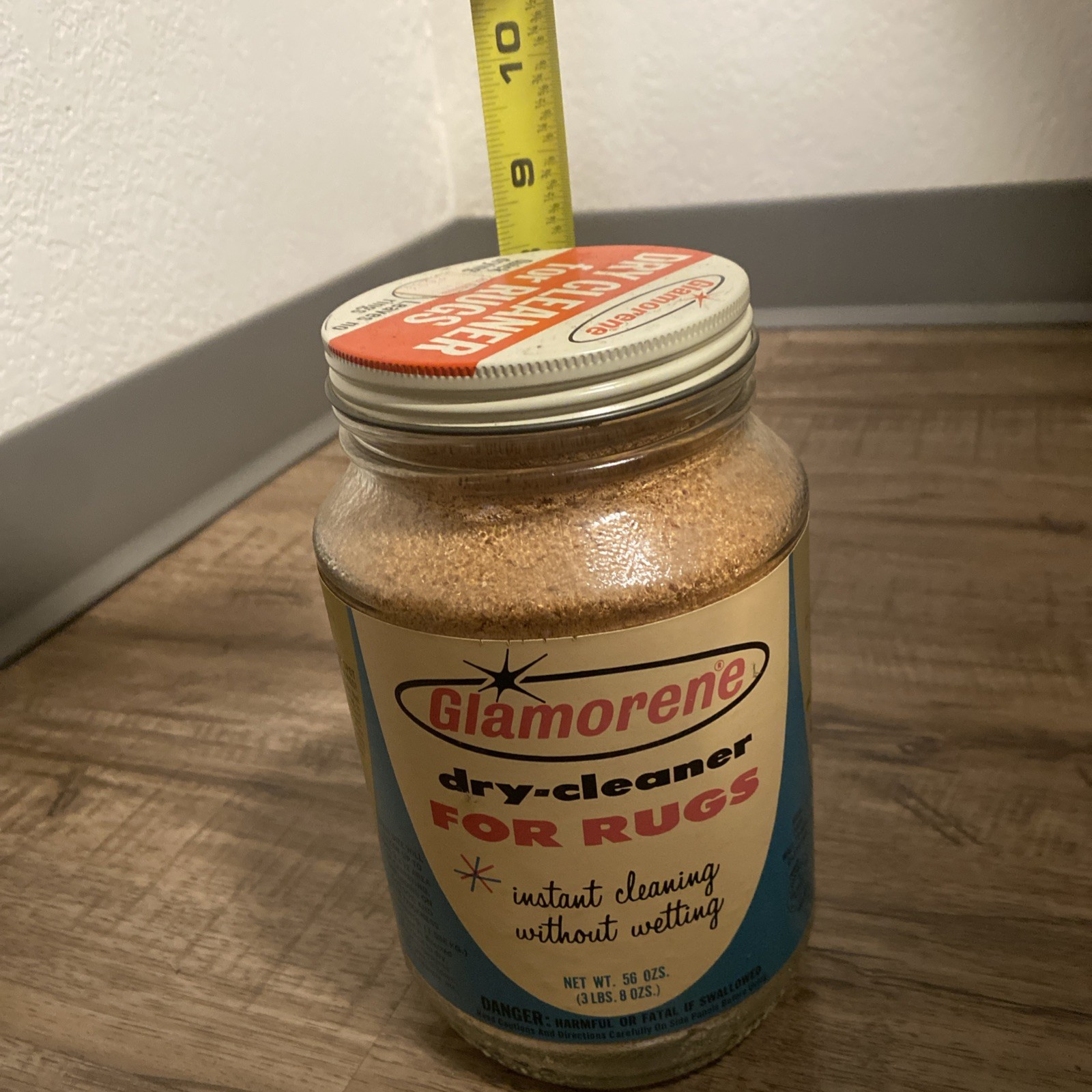 VTG Glamorene Rug Dry Cleaner MCM Household Cleaning Products 56oz Full Prop