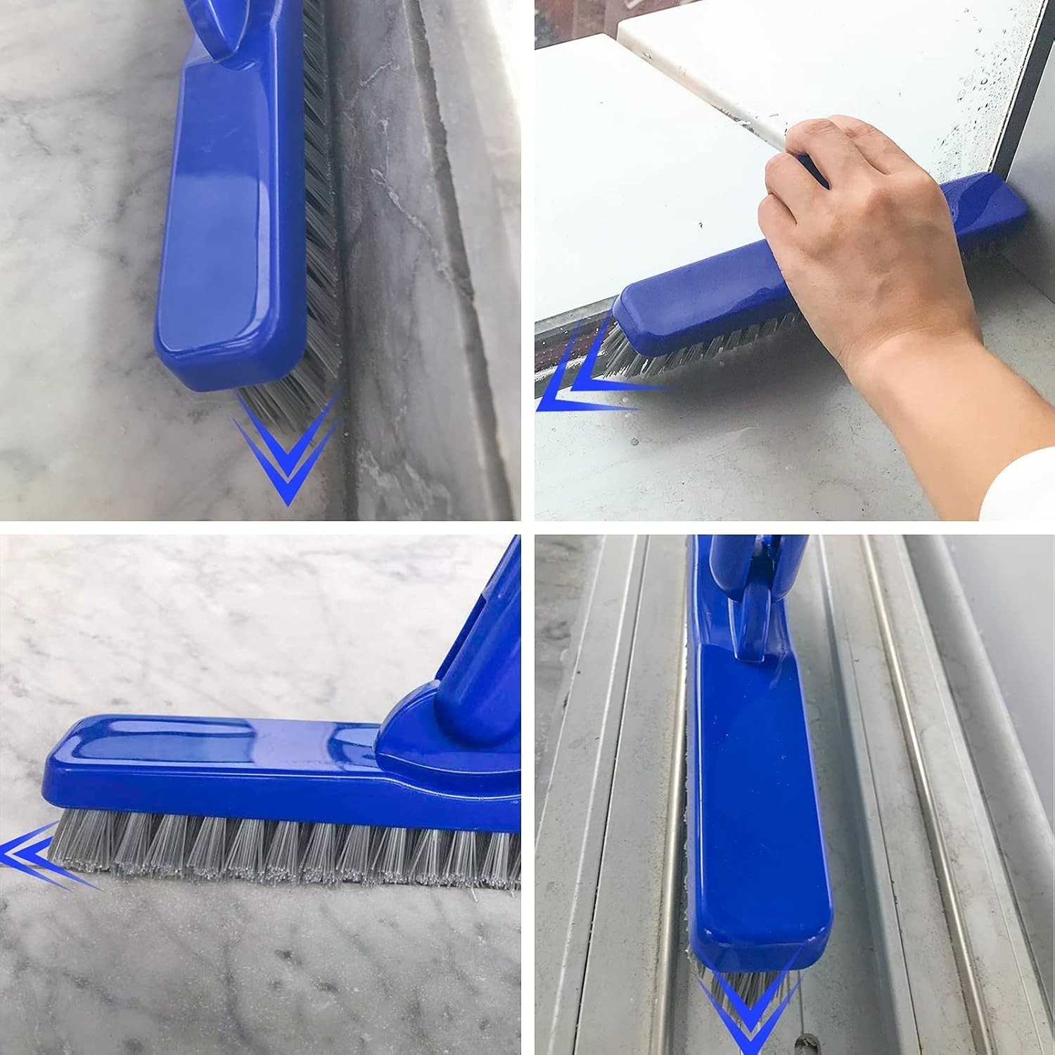 Swivel Grout Cleaning Brush with Adjustable Handle – Perfect for Showers & Tiles