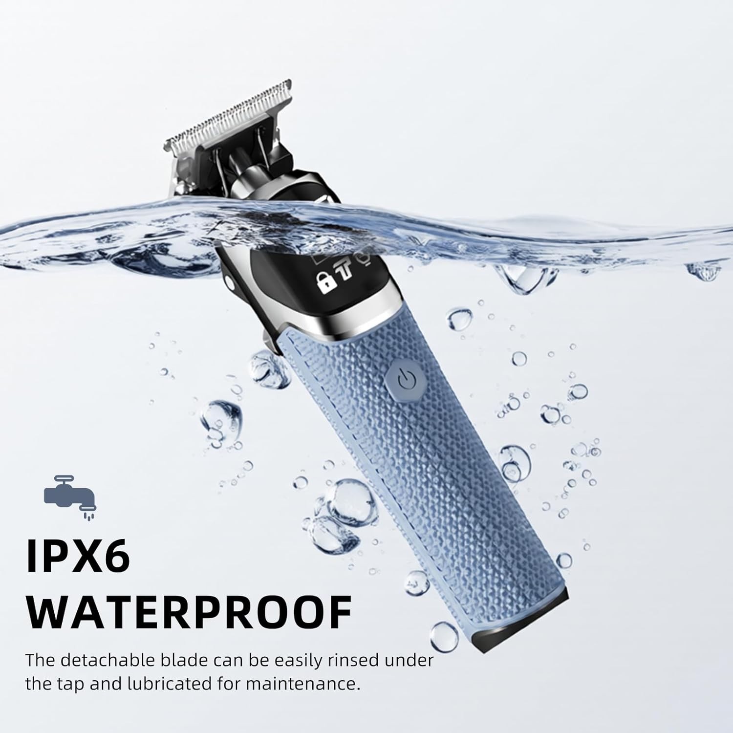 Ufree 6-in-1 Professional Beard Trimmer for Men, IPX6 Waterproof Electric Shav