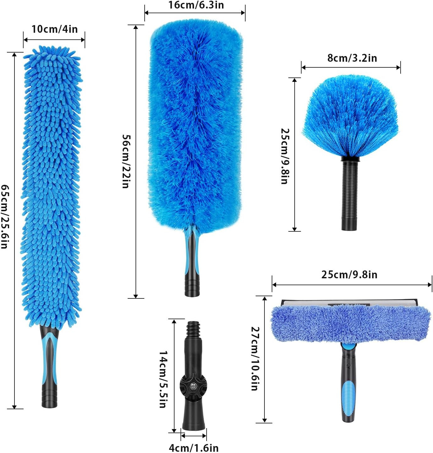 30 Foot High Ceiling Duster Kits with 4.7-24 FT Carbon Fiber Extension Pole