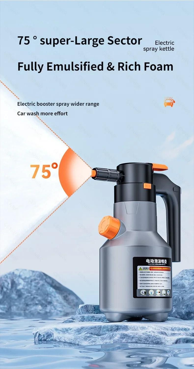 Electric Car Foam Sprayer | High Pressure Soap Washer, Auto Fine Foam Cleaning T