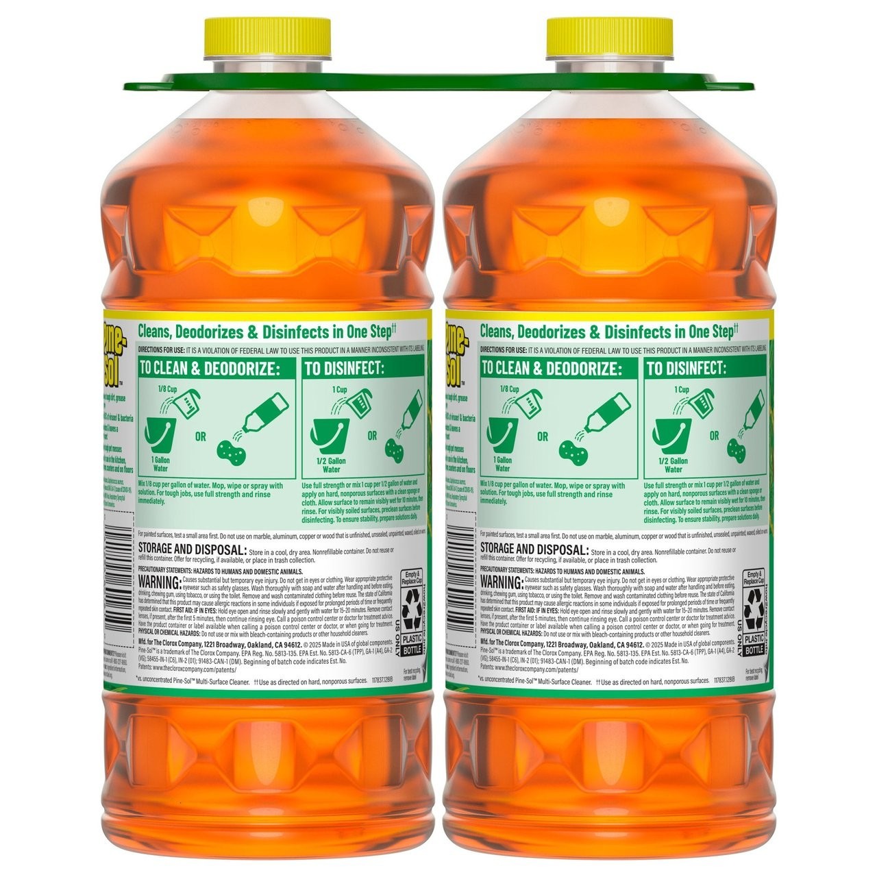 Pine-Sol Multi-Surface Cleaner 2X Concentrated Original 2 Count x 60 Fl Oz