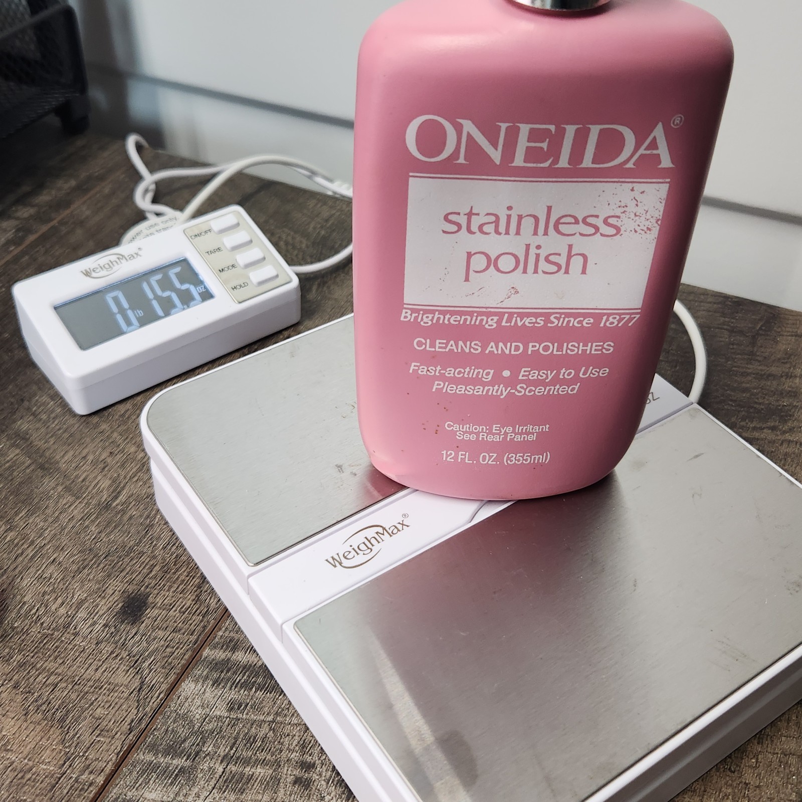 Vintage 1991 Oneida Stainless POLISH & Cleaner 12 oz Discontinued 90+% Full