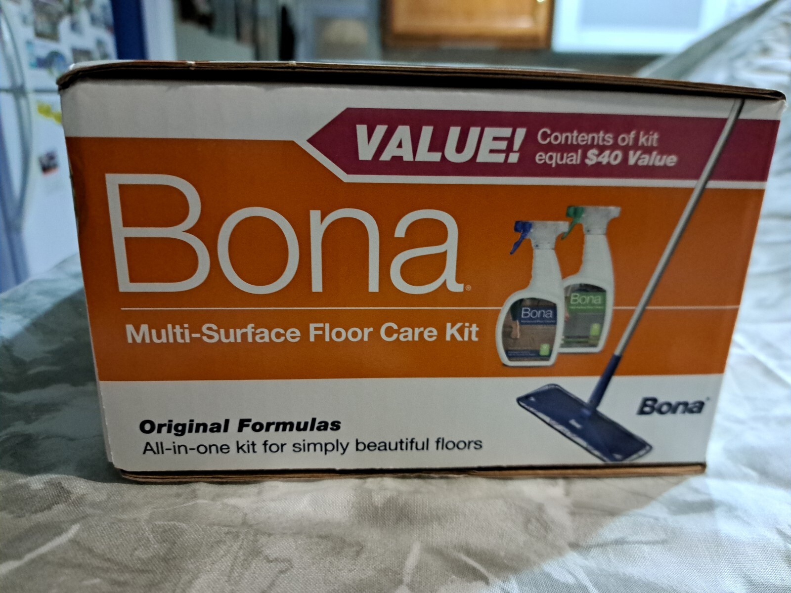 Bona Multi-Surface Floor Care Kit for Cleaning Hardwood Hard-Surface Floors NEW