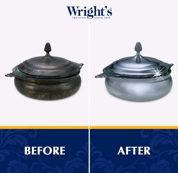 2 PACK Wright’s Silver Cleaner and Polish Cream 8 Ounce