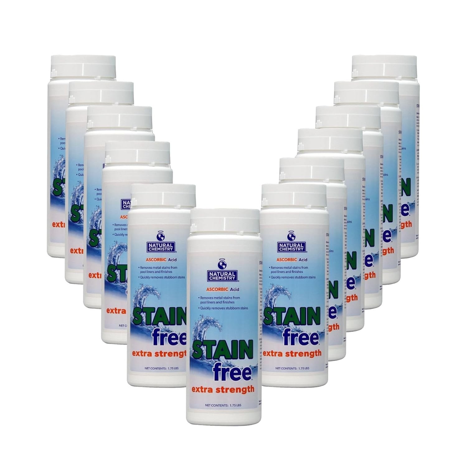 Extra Strength Natural Stain Remover Metal Cleaner 1.75 lb 2 Pack Removes