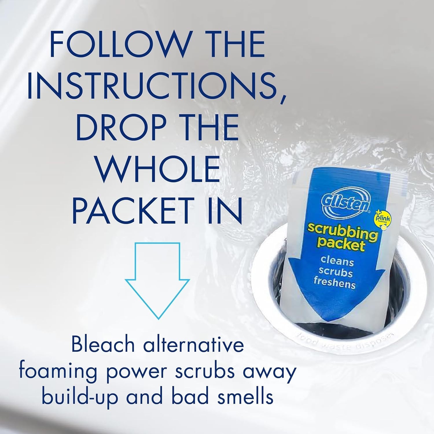 Powerful Odor Eliminator for Garbage Disposals – 6 Lemon-Scented Foaming Packs