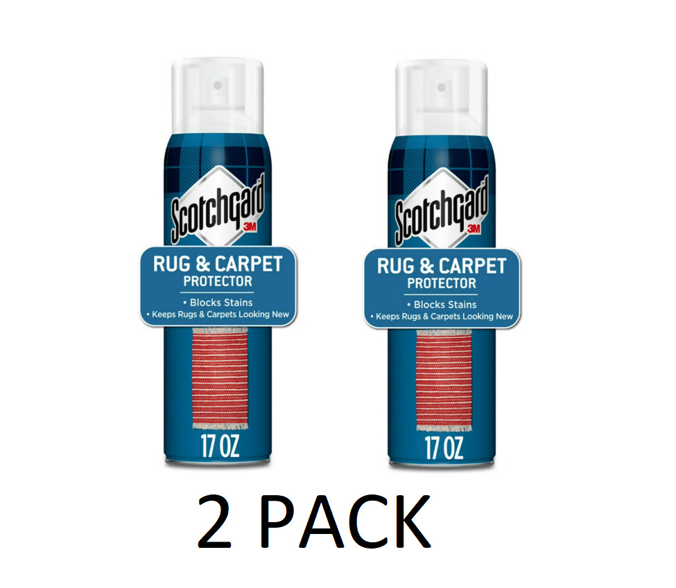 2 PACK Scotchgard Rug & Carpet Protector, Carpet & Rug Protector Blocks Stains