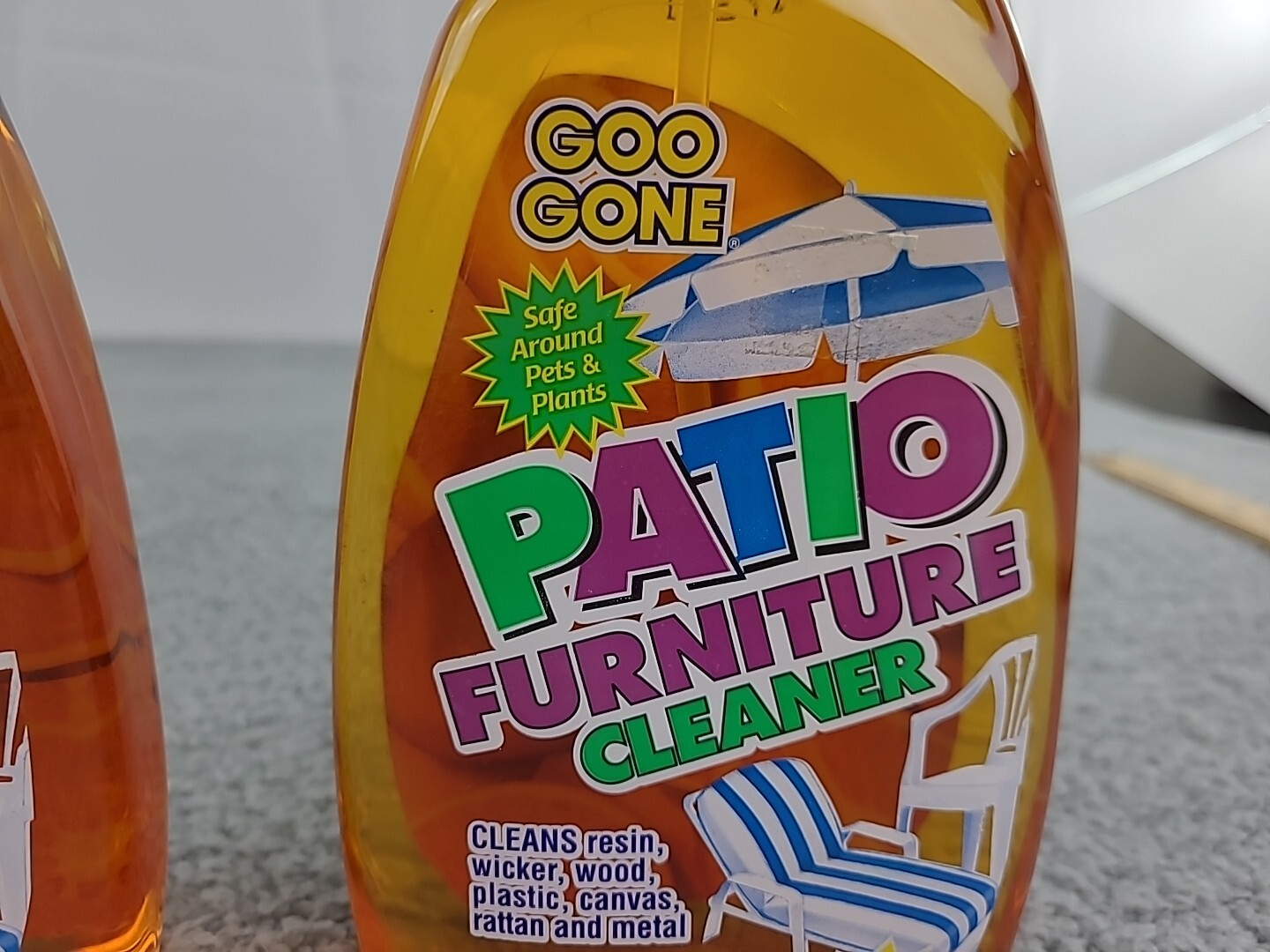 2x Goo Gone Outdoor Patio Furniture Cleaner Citrus Spray Rattan Wicker Metal