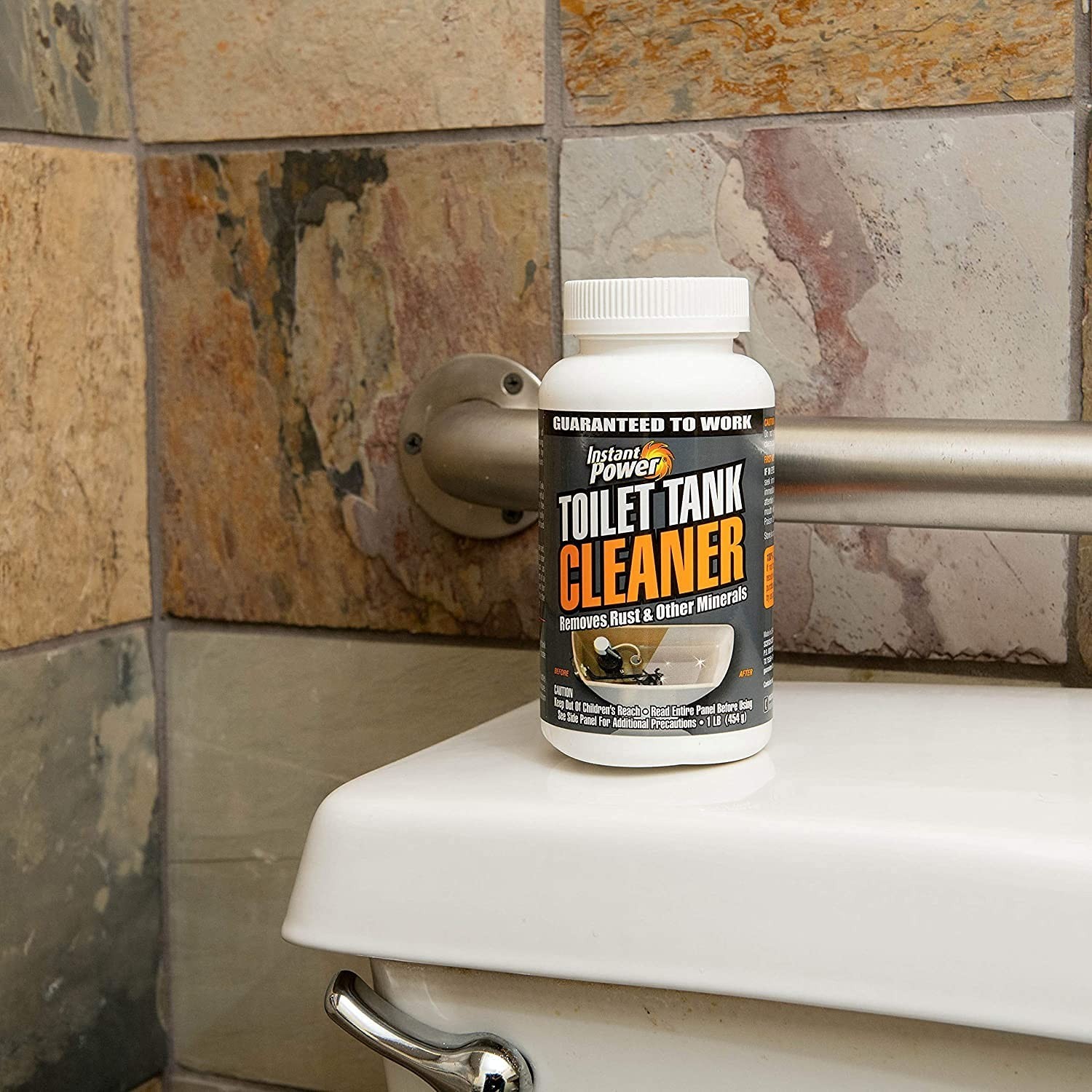 Instant Power Toilet Tank Cleaner Bathroom Toilet Cleaning Powder, Removes Rust