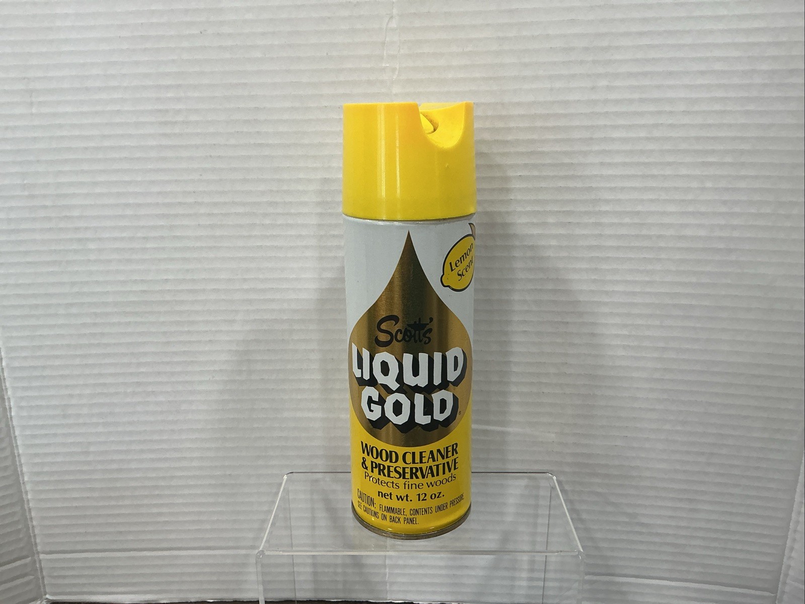 Scott’s Liquid Gold 12 oz Lemon Scent Wood Cleaner Prop 1/2 full VTG Rare find