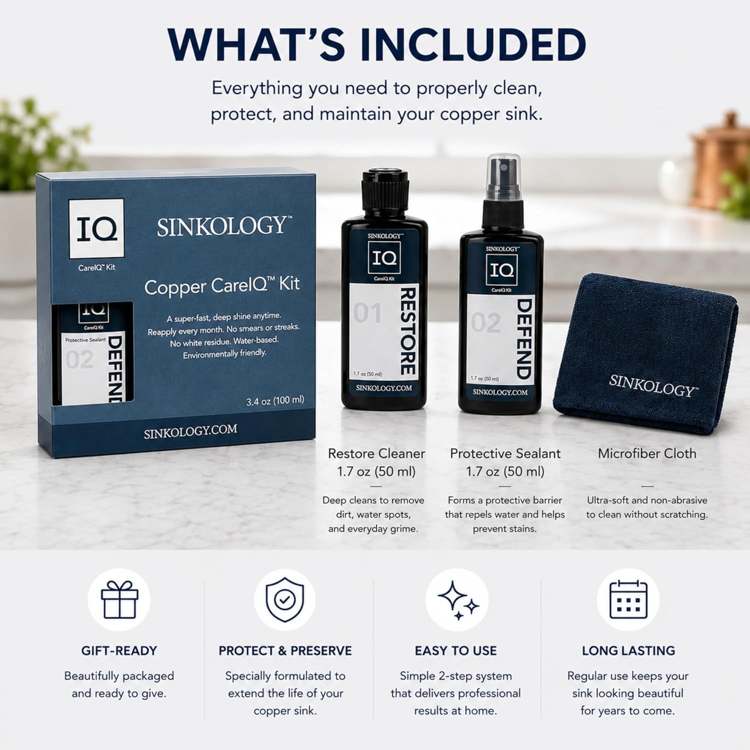 SinkSense Copper Care IQ Kit
