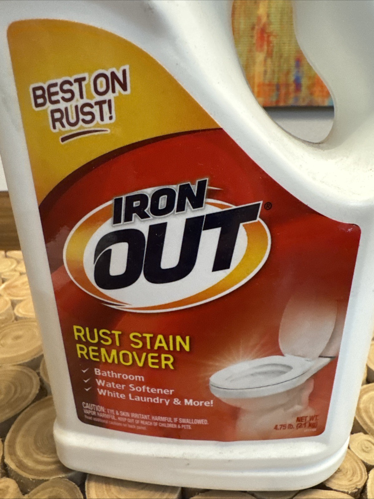 IronOut 76 oz Rust Remover Heavy-Duty Stain Cleaner for Laundry, Toilets