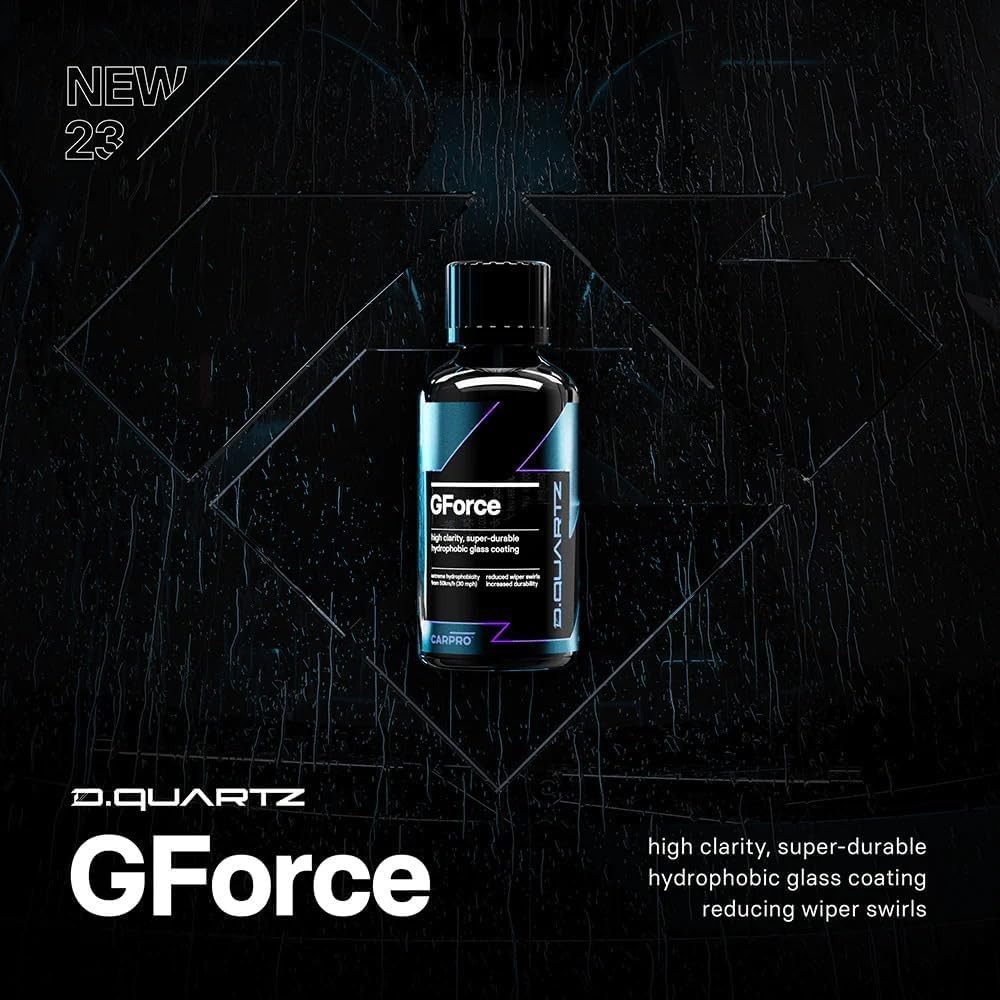 CARPRO DQUARTZ GForce Glass Coating – Windshield & Window Rain Repellent
