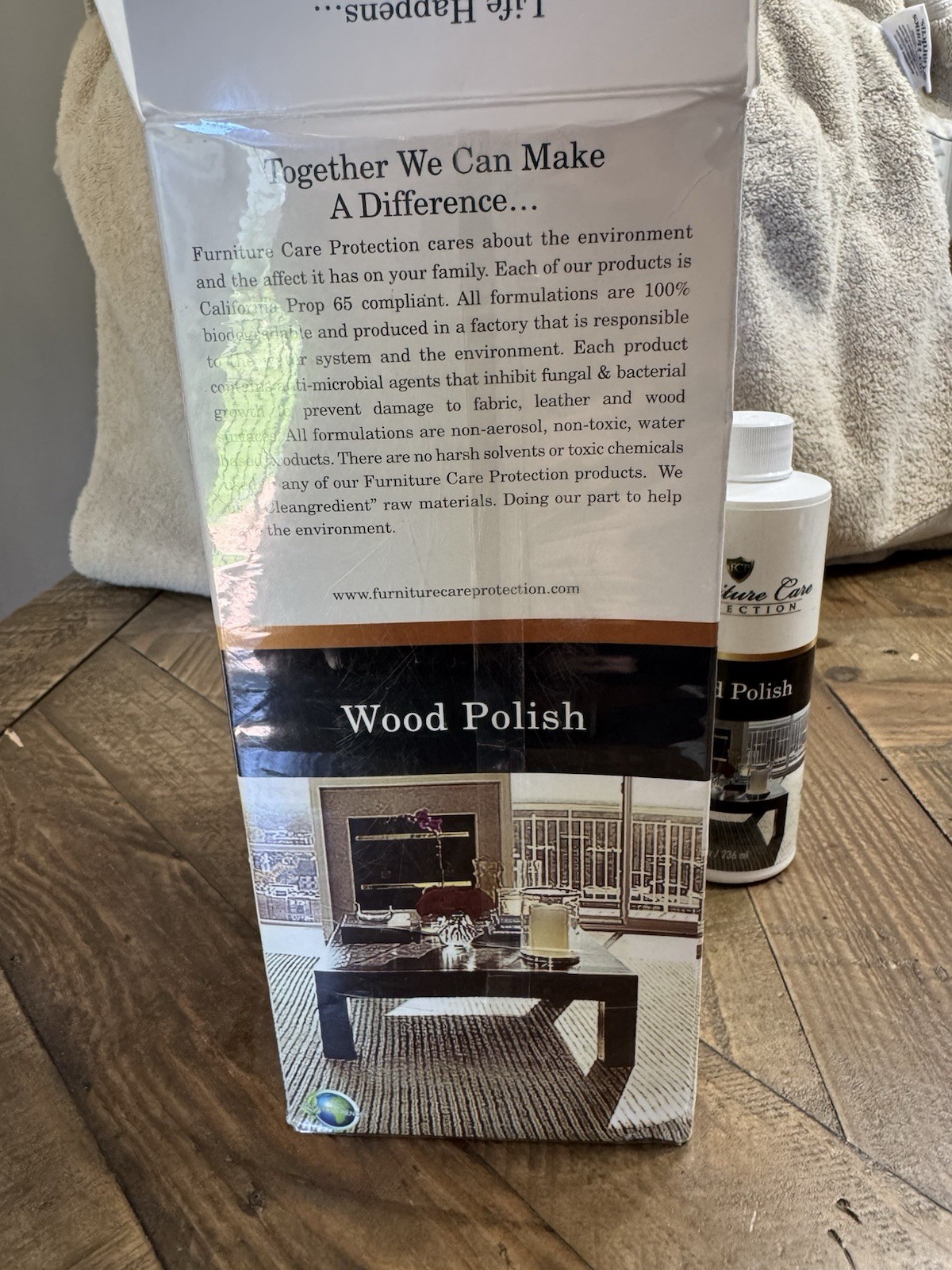Furniture Care Protection Wood Polish 8 fl oz, Water-Based, 4 Pack, Brand New