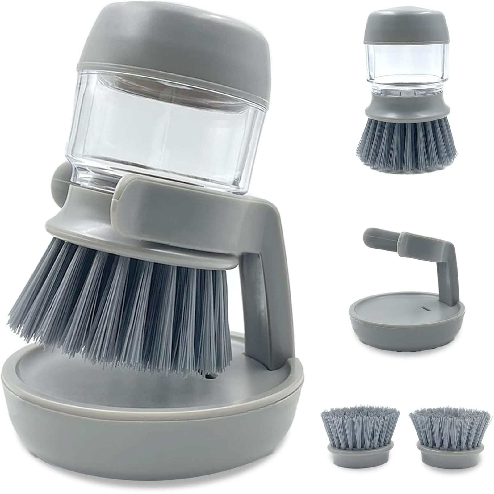 Soap Dispenser Dish Brush,Soap Dispenser with Dish Brush and Storage Bracket,…
