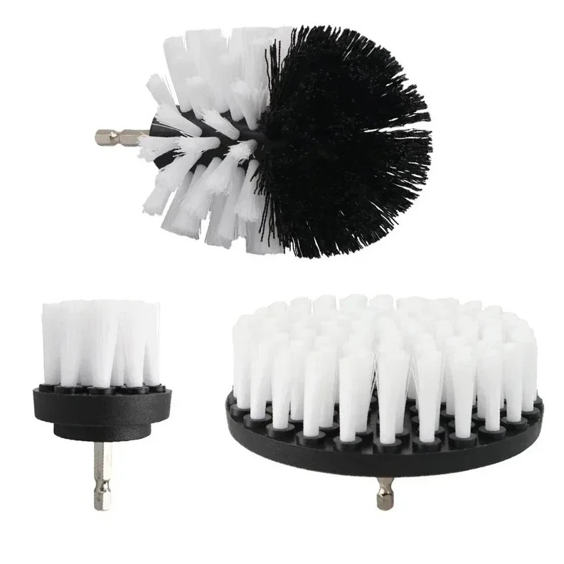 Drill Brush Power Scrubber Set 2–5in Nylon Cleaning Brushes for Bathroom Kitchen