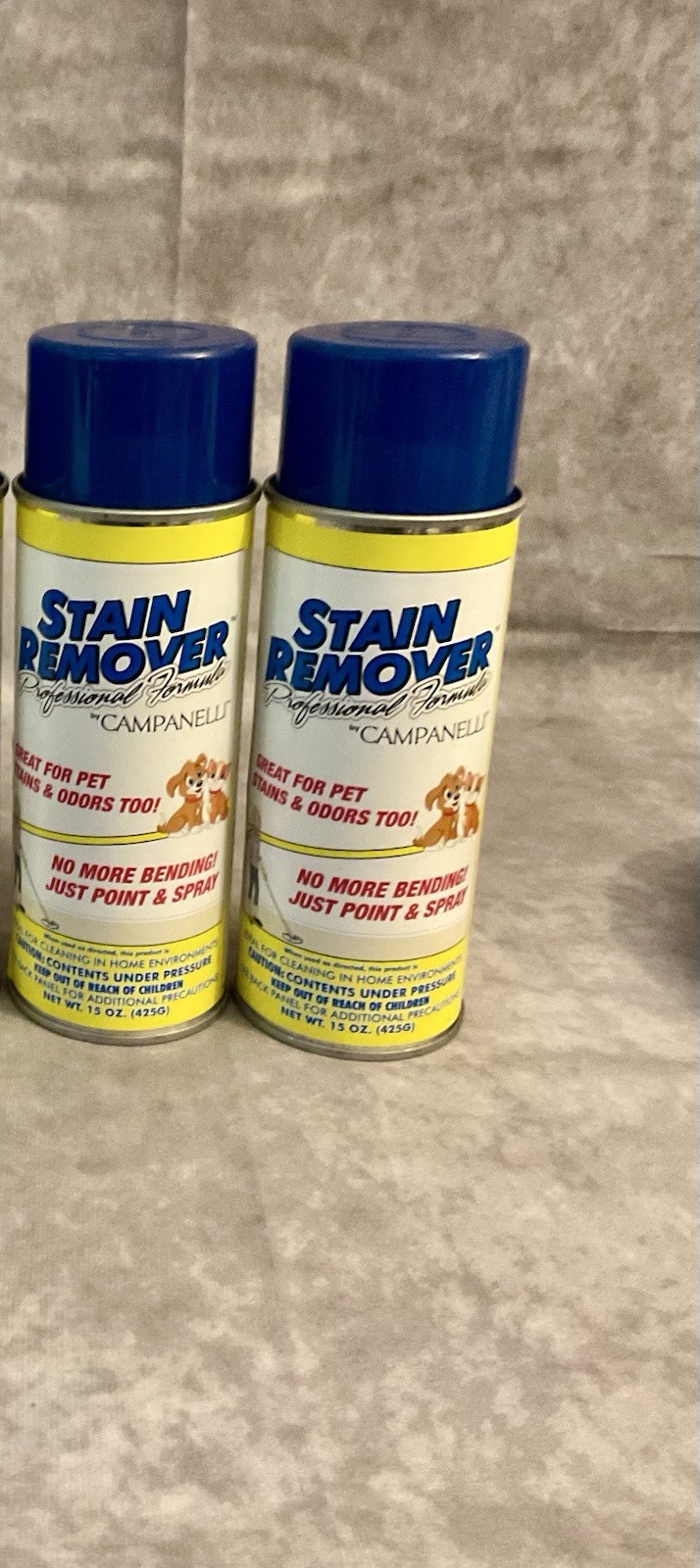 CAMPANELLI STAIN REMOVER PROFESSIONAL FORMULA 15 OZ SPRAY LOT OF 2