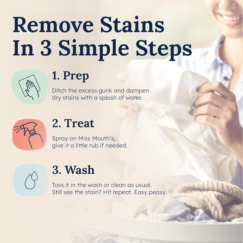 Powerful Stain Remover Spray Clothes Upholstery Carpets Baby Food Juice Blood US