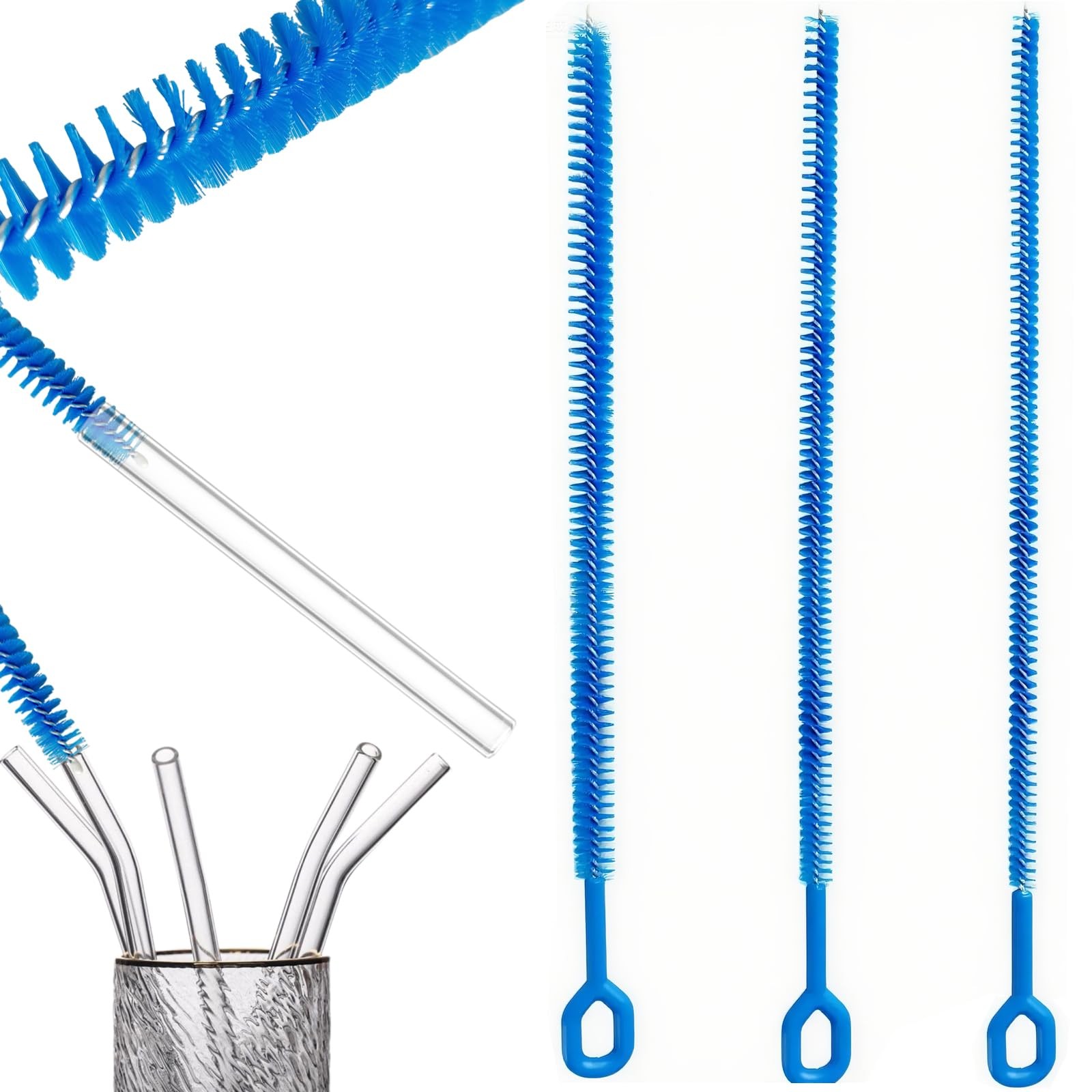 3-Pack Multi-Size 12.6”Long Straw Cleaner Brush for Stanley Cup, Extra Long R…