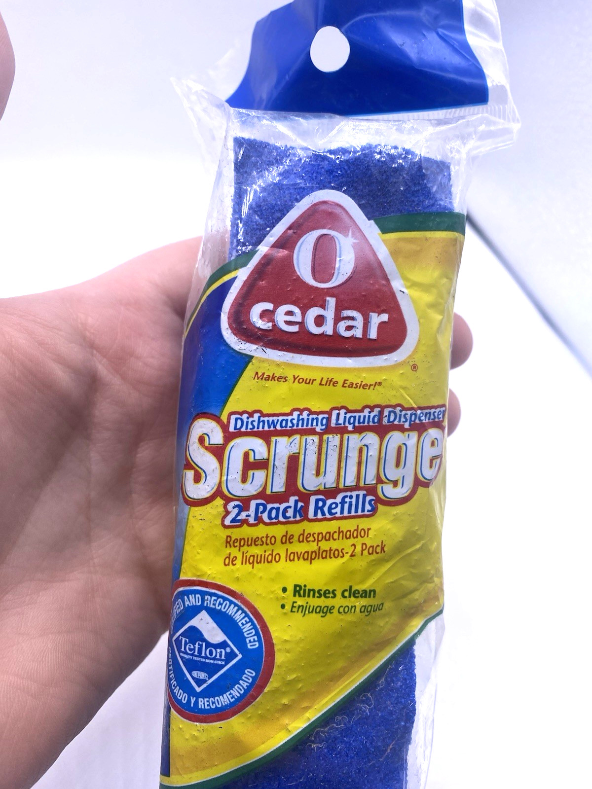 O Cedar Scrunge Dishwashing Liquid Dispenser 2 Pack Refill NEW
