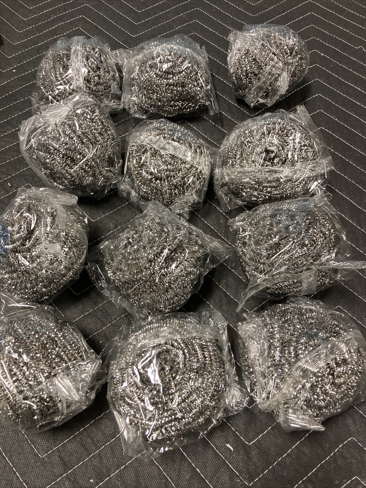 12 Pack Stainless Steel Scourers Scrubber Pad Used for Dishes Pots