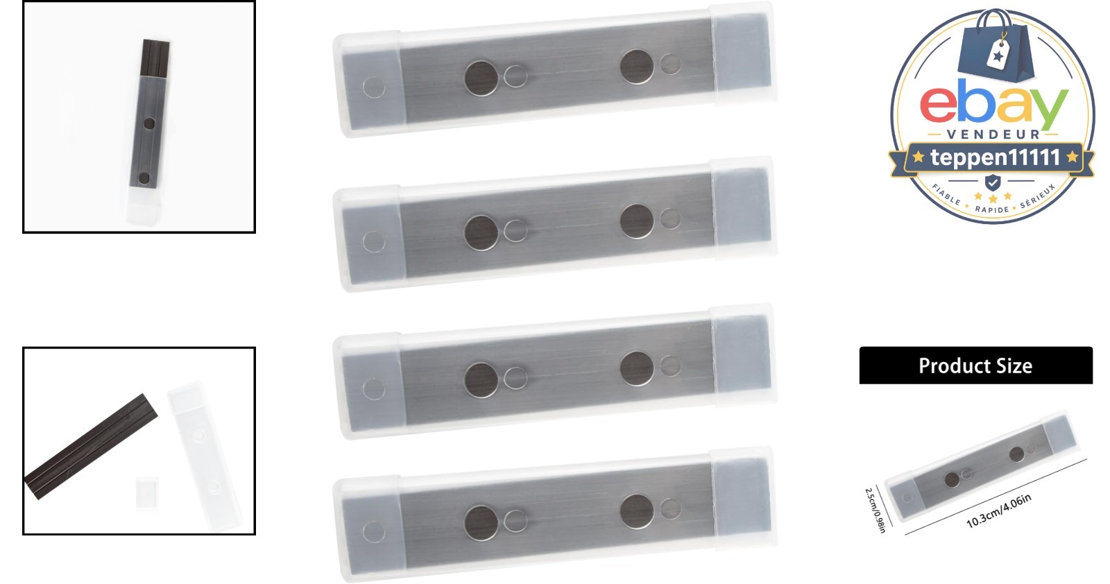 Toilet Tank Magnets 4pcs 4.06 x 0.98 Inch Bathroom Cleaning