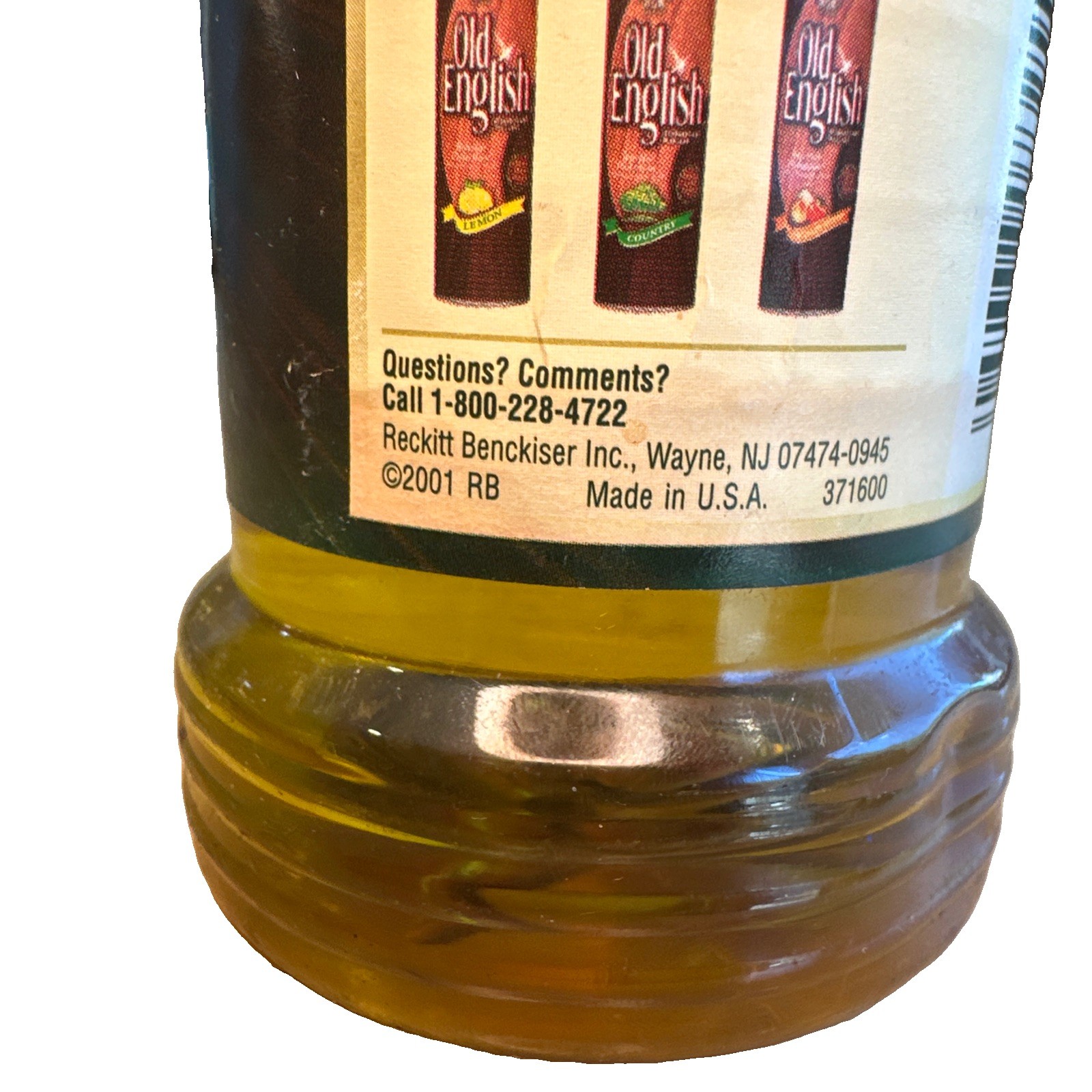 Vintage 2001 Old English Lemon Oil Furniture Polish 16 fl oz ~ 95% Full Original