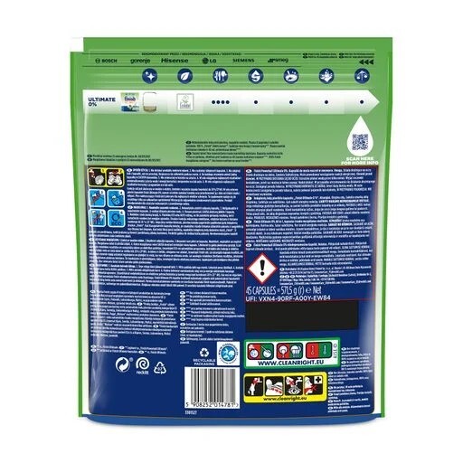 Finish Powerball Ultimate 0% Phosphate Free 45 Dishwasher Eco Friendly Capsules