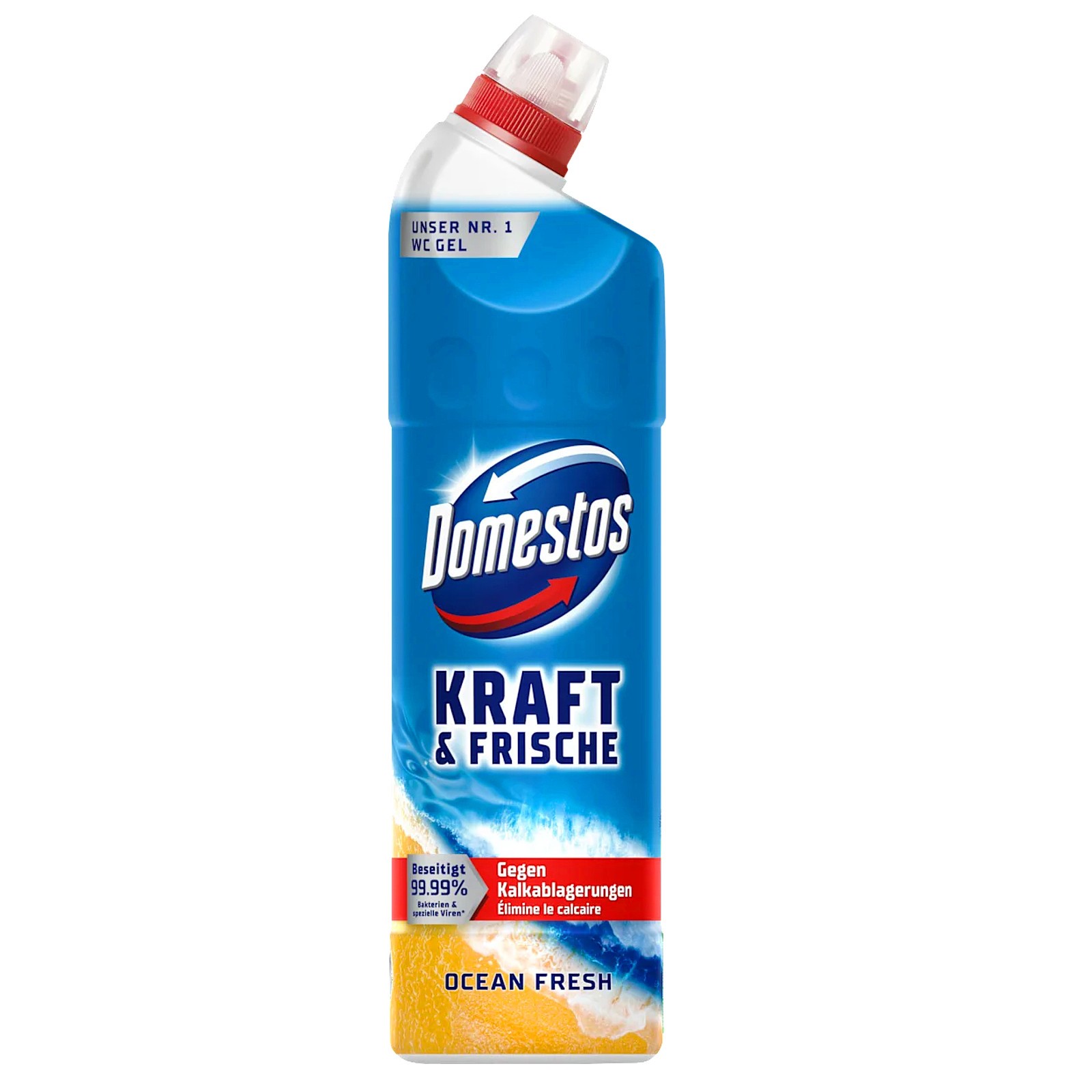 3X 750Ml Domestos Active Power Toilet Gel Ocean Fresh Multi Pack Cleaner