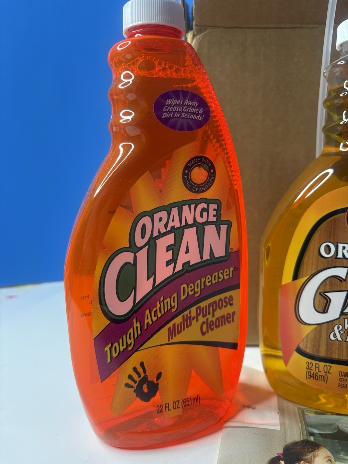 ORANGE GLO Cleaning 3pc Kit Orange Clean Degreaser Cleaner Concentrate Polish