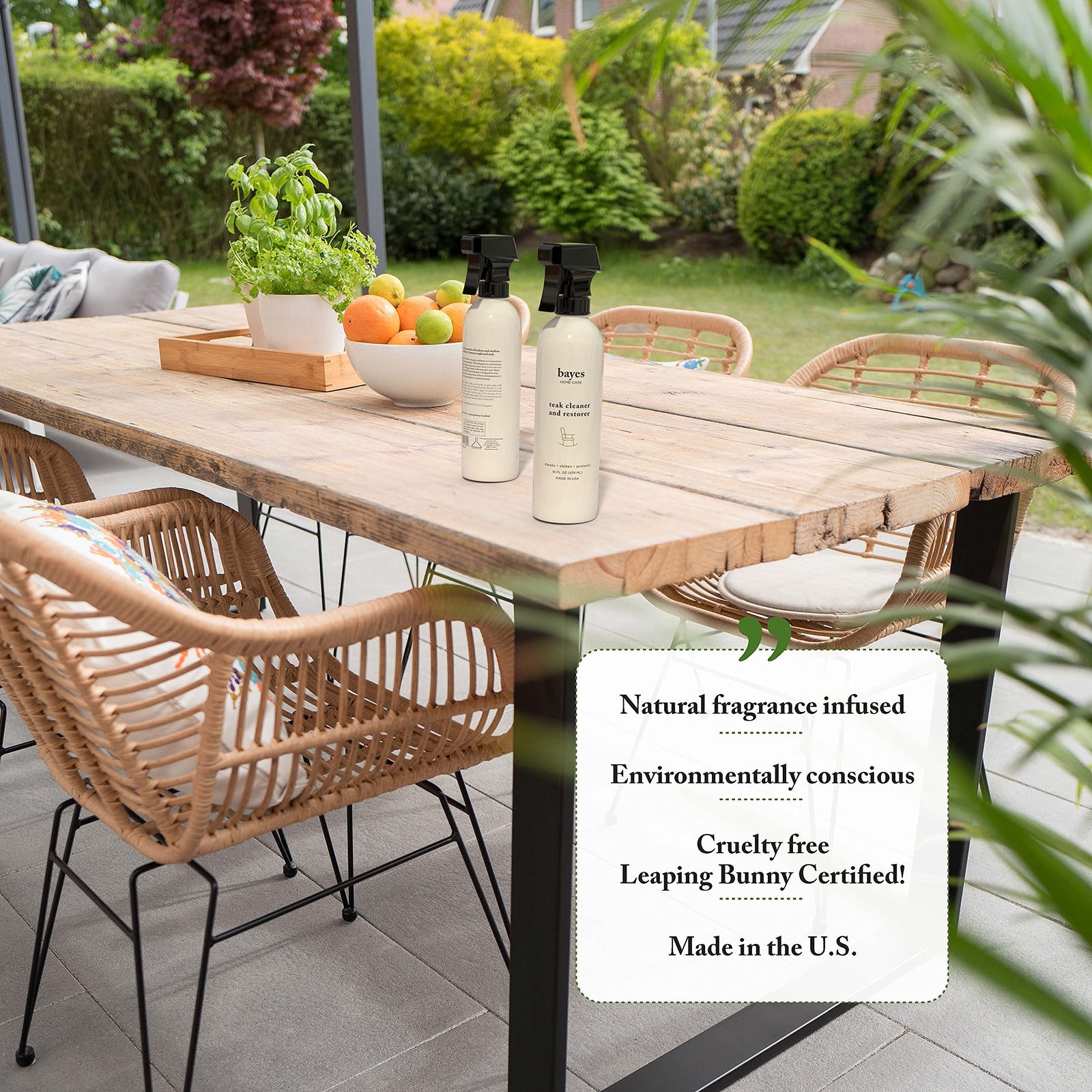 High Performance Teak Cleaner & Restorer Cleans Shines And Protects Maintains Fi