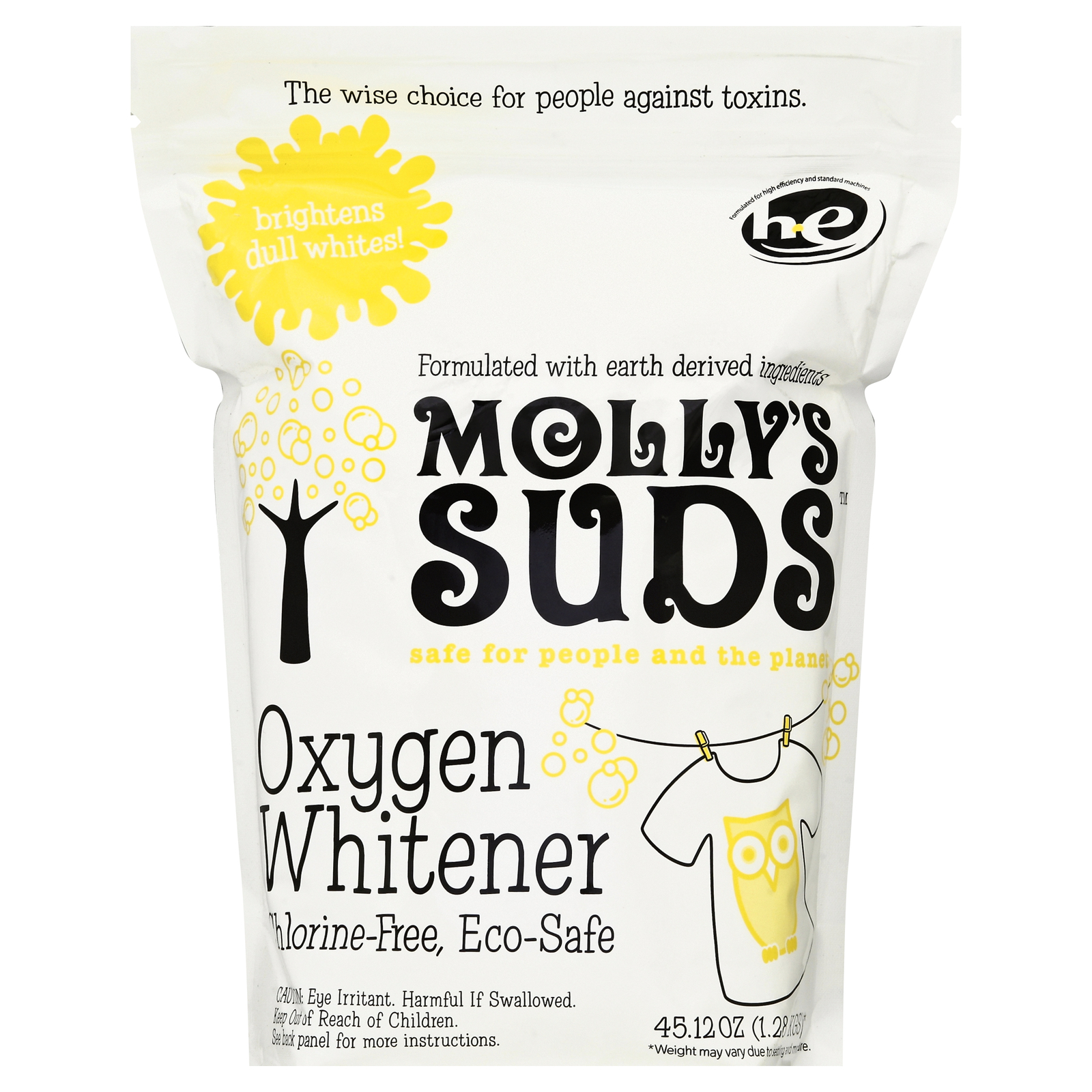 Mollys Suds Whitener Oxygen 41.09 Oz (Pack Of 6)