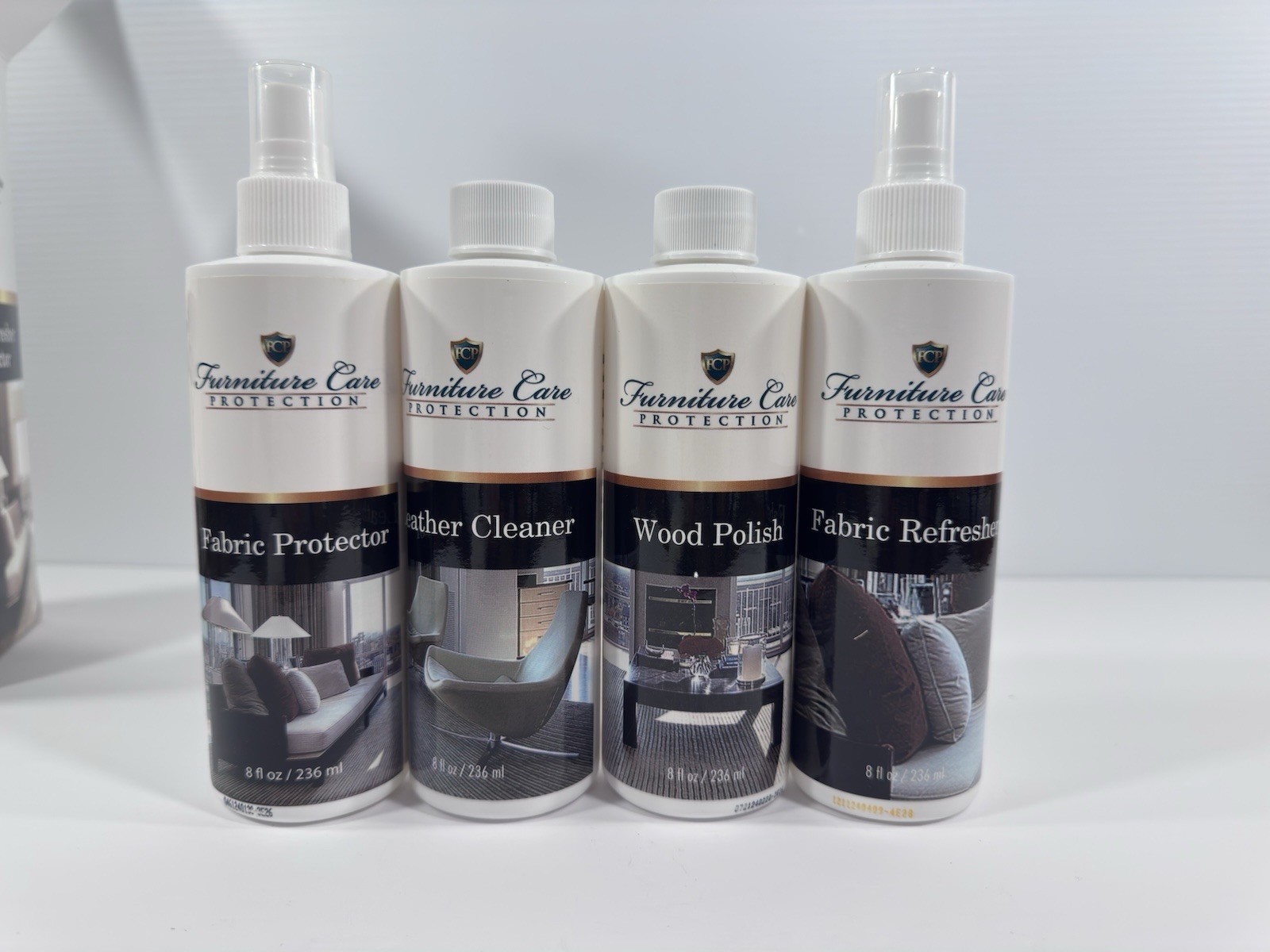 FCP Furniture Care Protection Kit For Leather Fabric Wood New 5 Piece Set