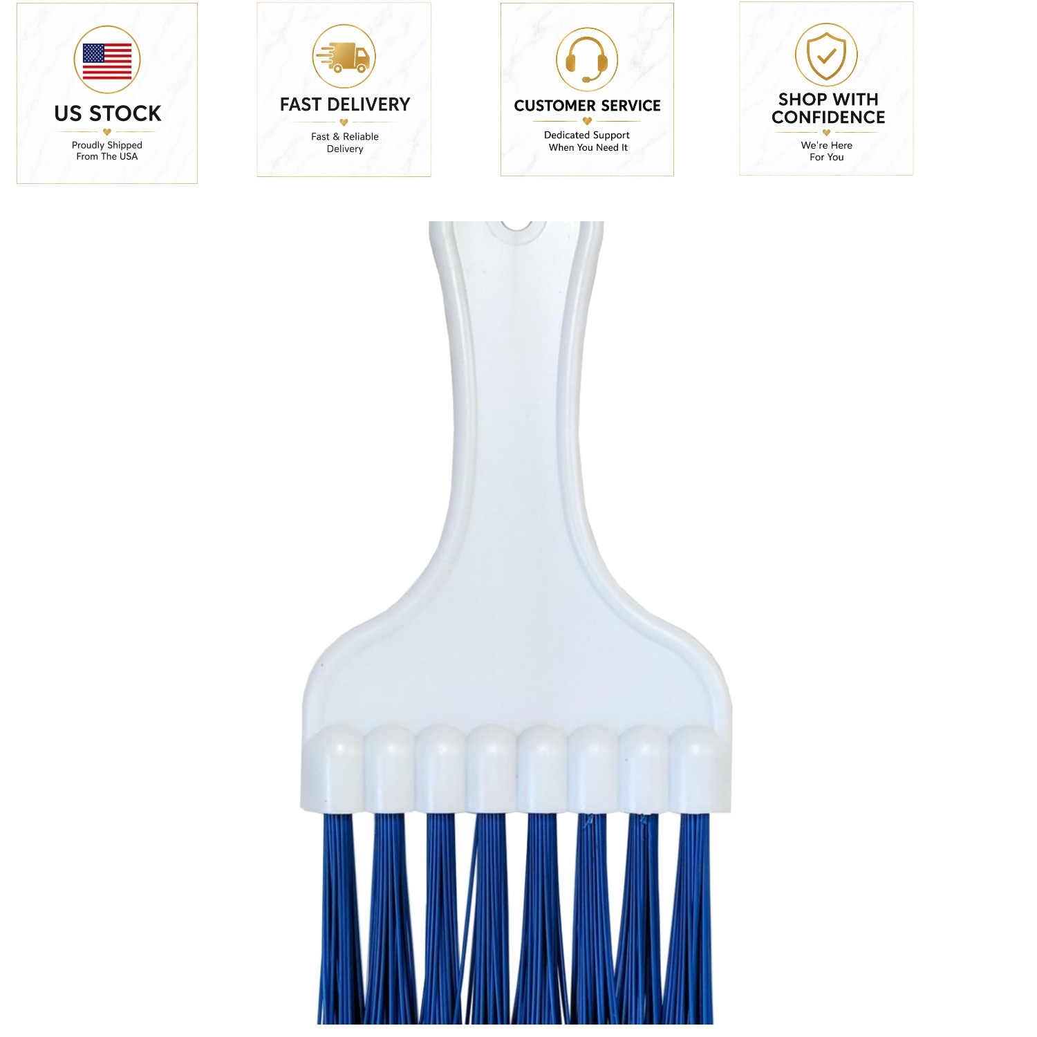 HVAC Coil Cleaning Brush – Long Bristle Cleaner for AC & Refrigerator