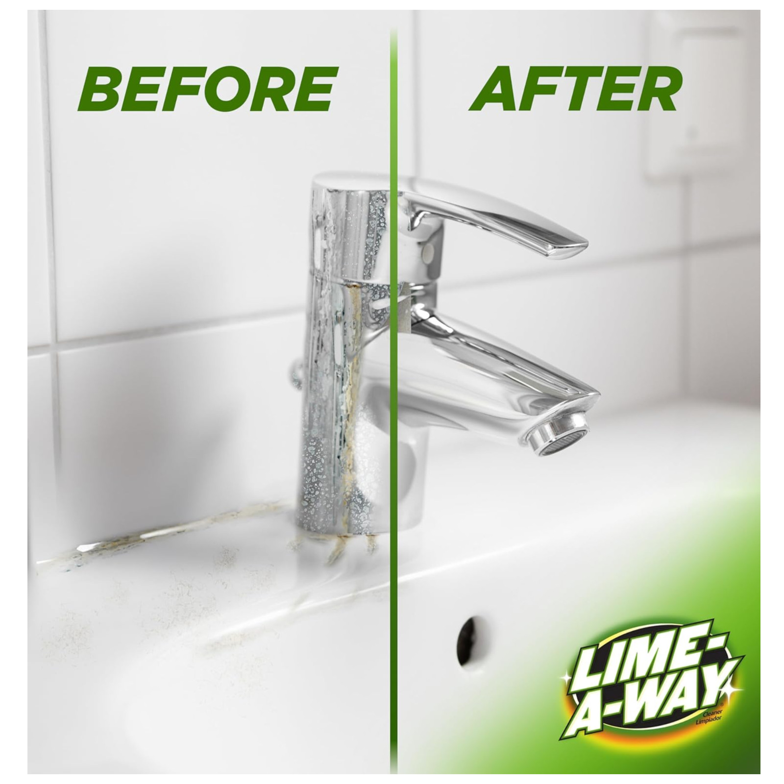 Lime-A-Way Hard Water Stain Remover Spray, Removes Lime 22 fl oz