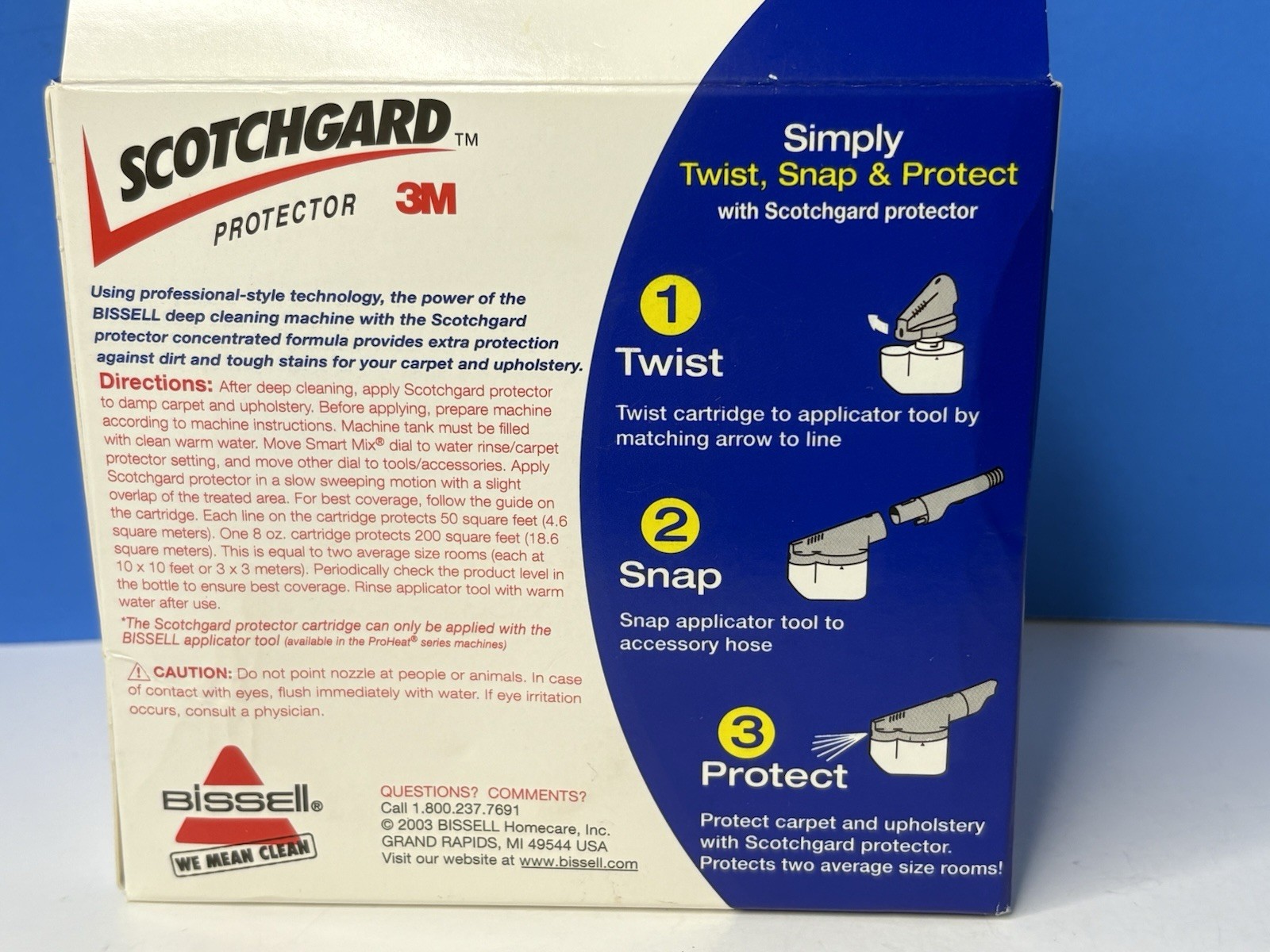 New Sealed Scotch Guard Extra Protection Formula 8 fl oz. Bissell Carpet Clean