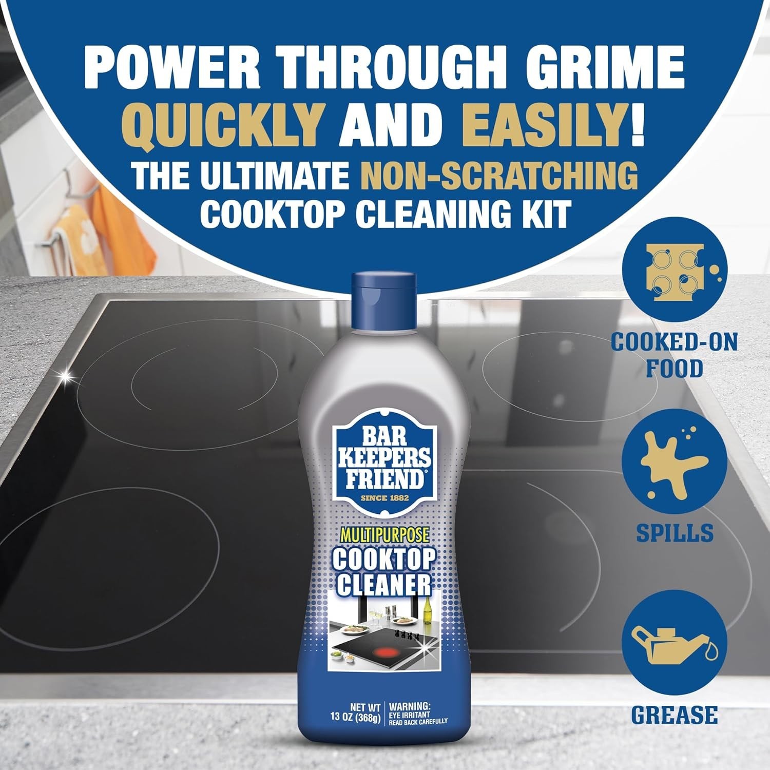 Cooktop Cleaner 2 x3 oz Multipurpose Liquid Stovetop Cleanser – Safe for Use …