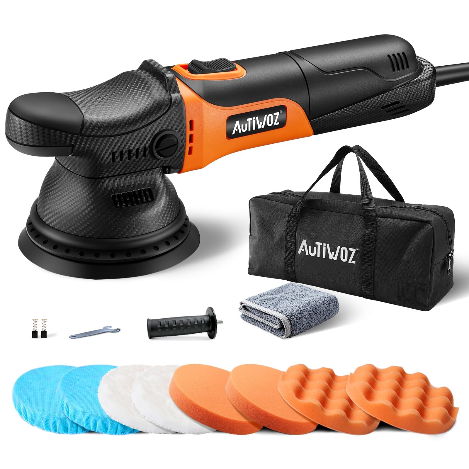 AUTIWOZ 5 Inch DA Polisher for Car Detailing, 9mm Random Orbital Polisher Buf…