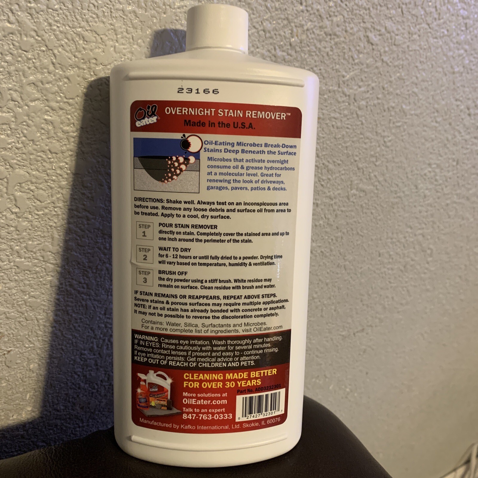 Overnight Stain Remover for Cleaning Oil Stains on Concrete, Driveway, Pavers…