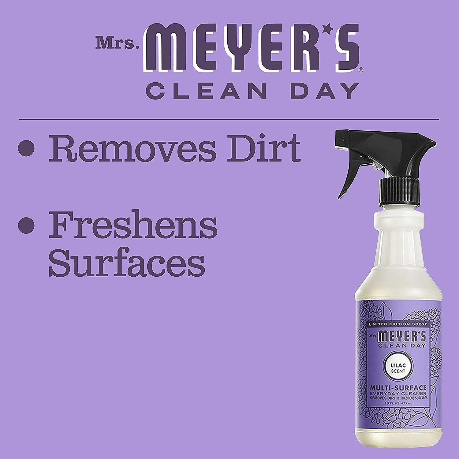 MRS. MEYER’S CLEAN DAY Multi-Surface Everyday Cleaner, Limited Edition Lilac …