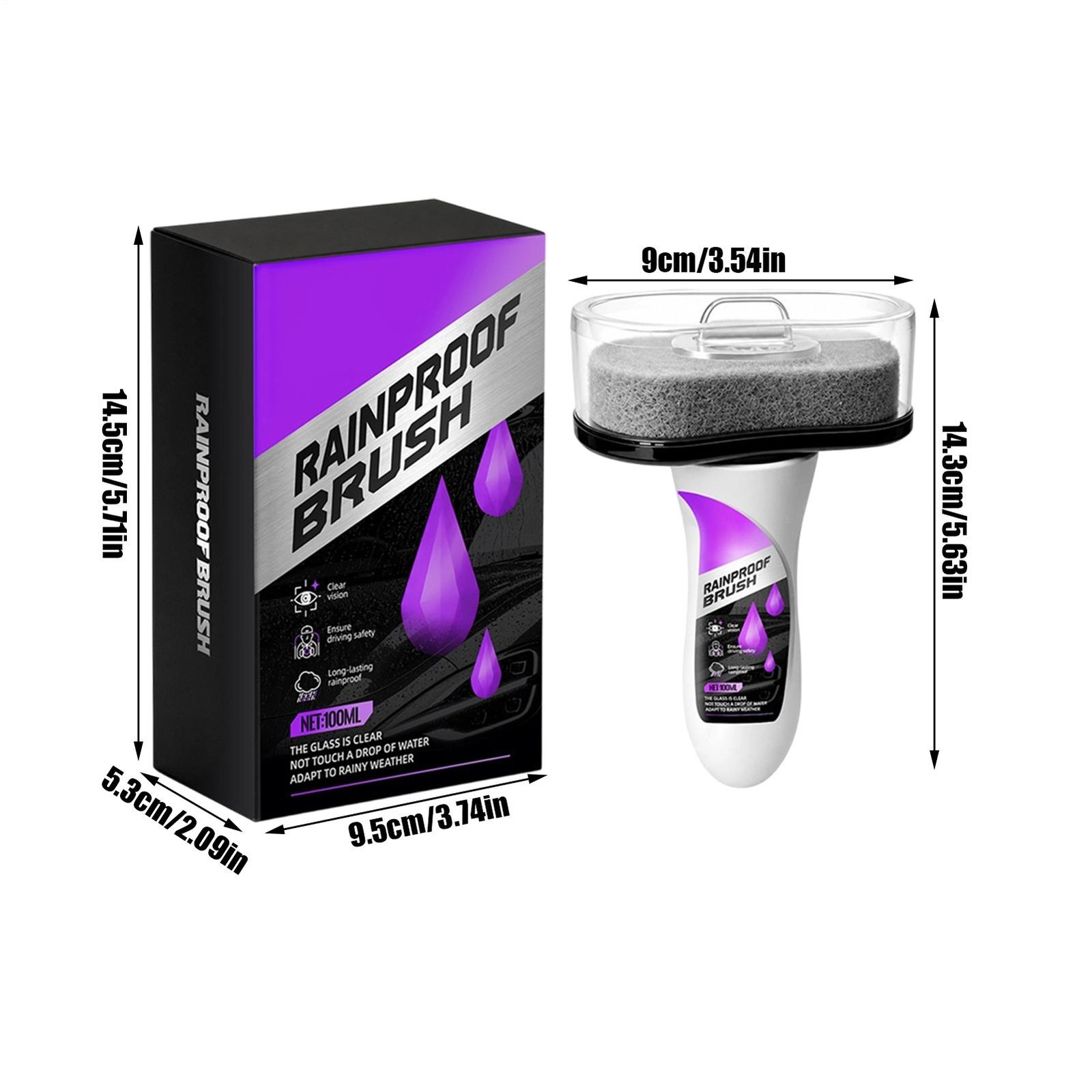 2026 New For Car Window Glass Automotive Oil Film Cleaner Car Windshield Cleaner