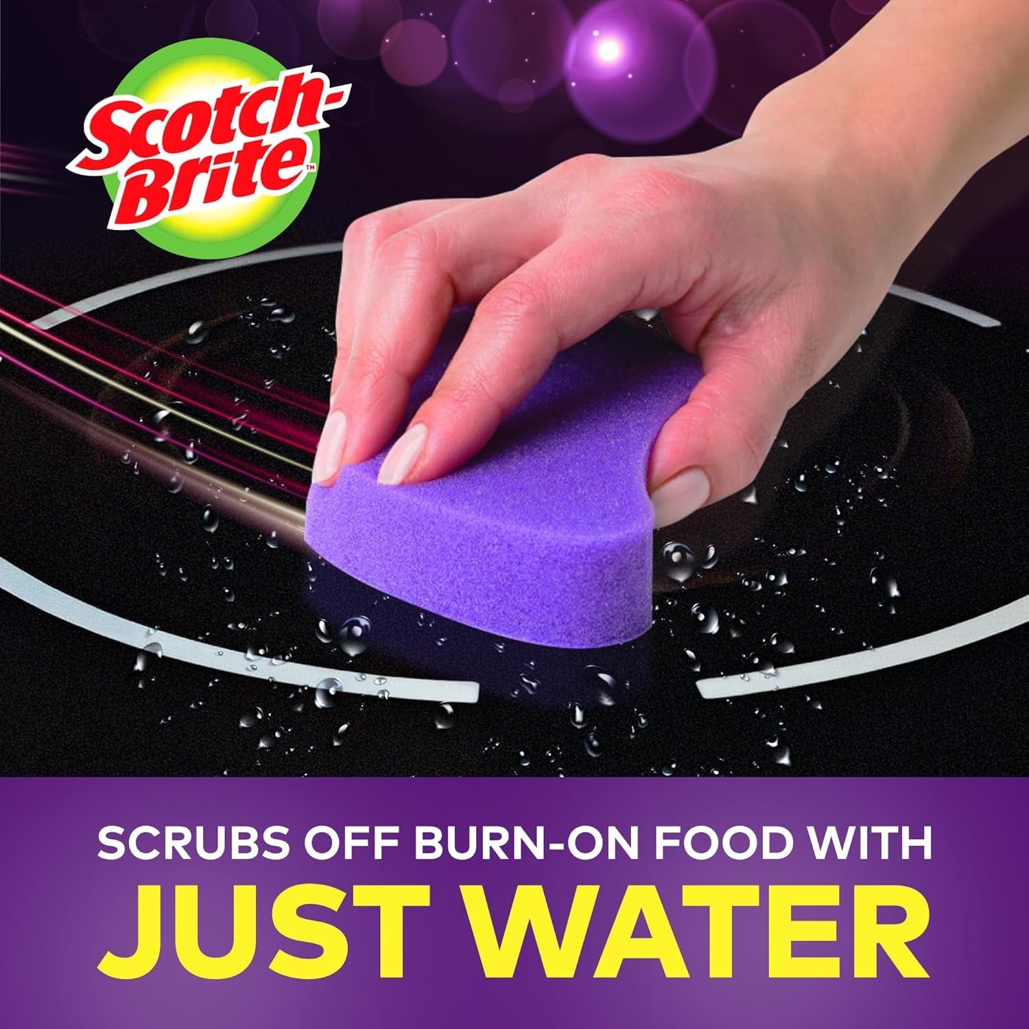 Scratch-Free Cooktop Cleaning Pads, Non-Abrasive Scrubbers for Glass Stovetops